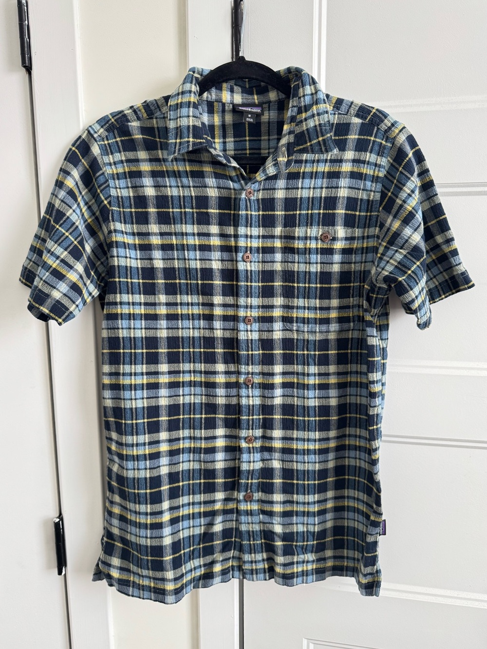 Patagonia A/C Short Sleeve Men’s Plaid Button Up Shirt | 100% Organic Cotton